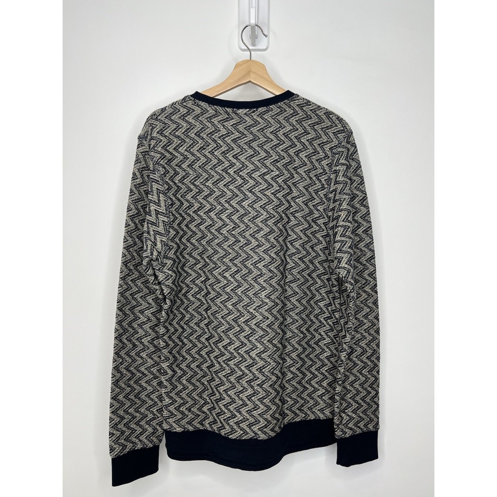 Scotch & Soda Sweater Mens Large Geometric Pattern Knit Cotton Preppy Crewneck - Picture 2 of 9